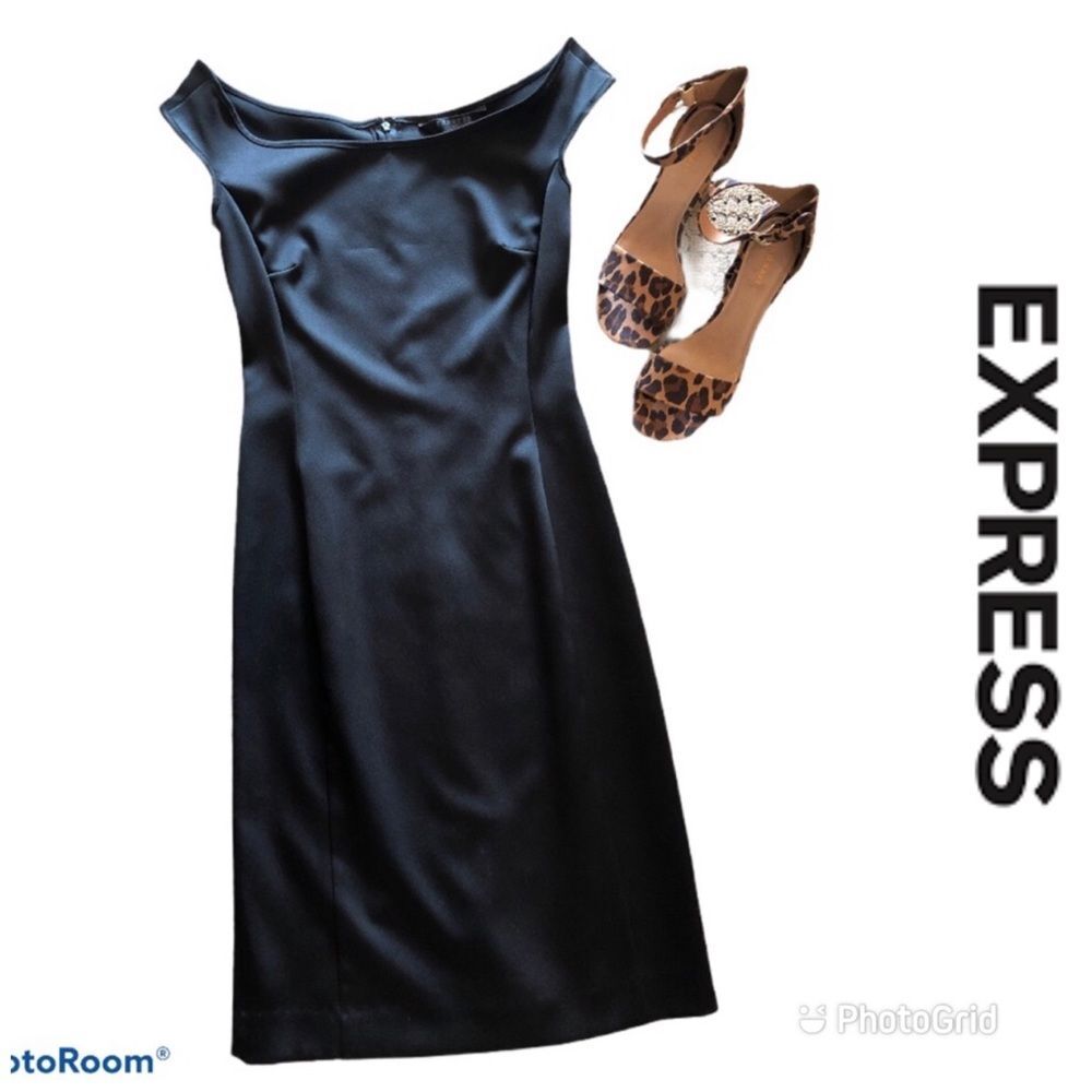 ⚡️ Classy Black Fitted Dress ~ Size 1/2 ⚡️